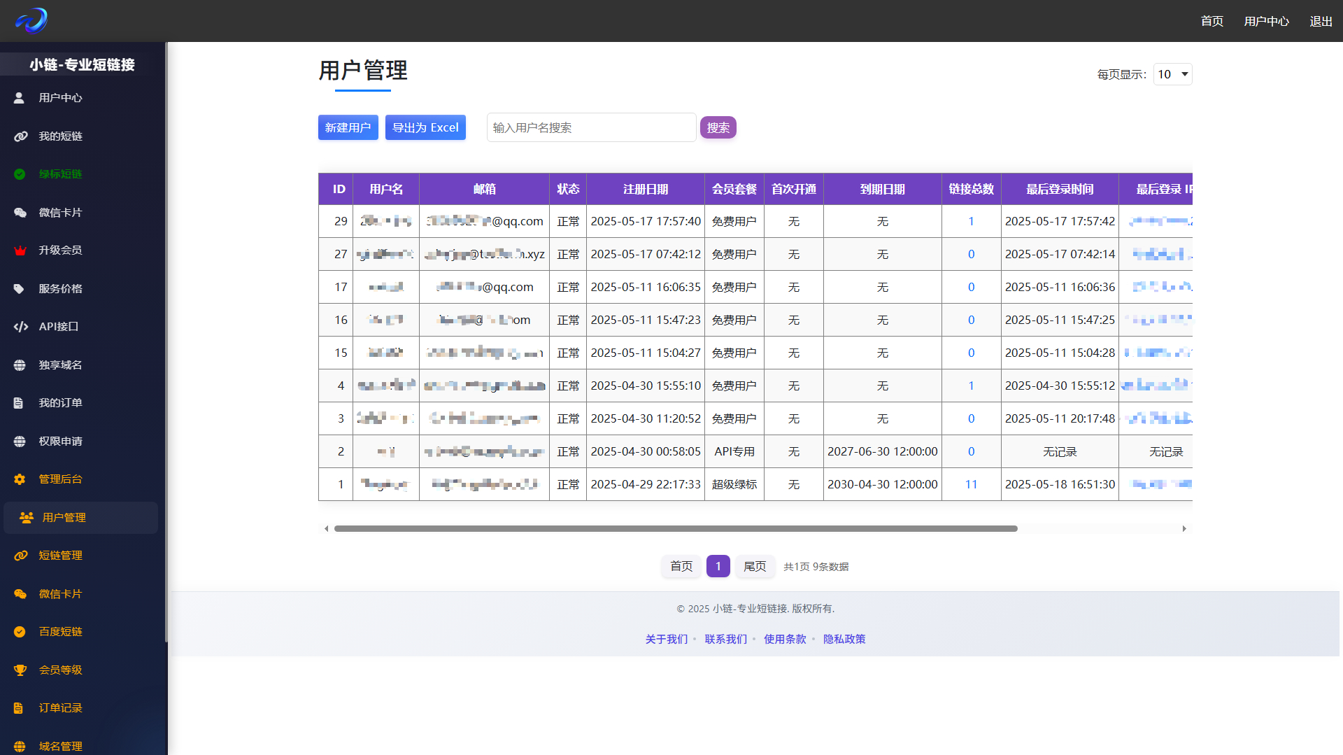 用户管理